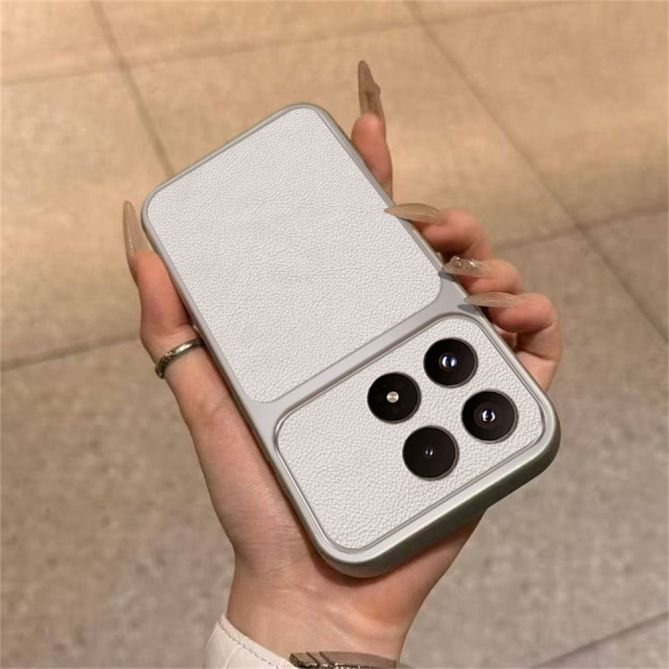 Coque Xiaomi 17 Effet Cuir Litchi Bicolore