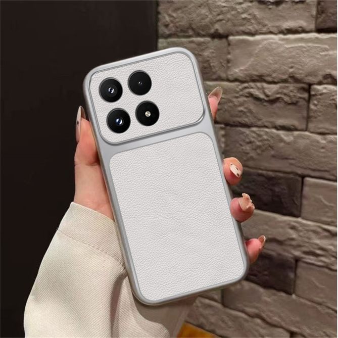 Coque Xiaomi 17 Effet Cuir Litchi Bicolore