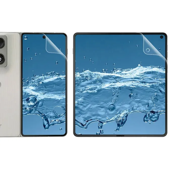 Film de protection Motorola Razr Fold pour les deux écrans, lot de 2