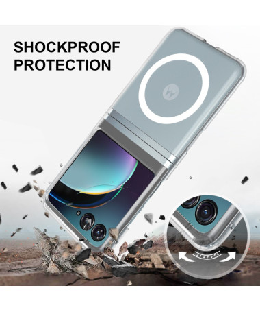 Coque motorola razr 70 Magnétique Transparente