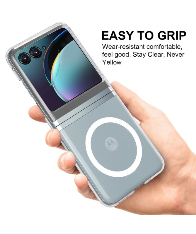 Coque motorola razr 70 Magnétique Transparente