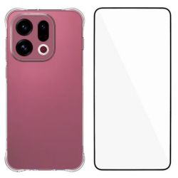 WANLONFENG For Oppo Find X9 5G Case  WL Series 2.0mm TPU Phone Cover with Tempered Glass Film