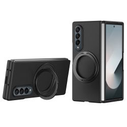 Coque Samsung Galaxy Z Fold 4 avec anneau rotatif aimanté et verre trempé