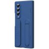 Coque Samsung Galaxy Z Fold 4 avec sangle de maintien en silicone, béquille et verre trempé