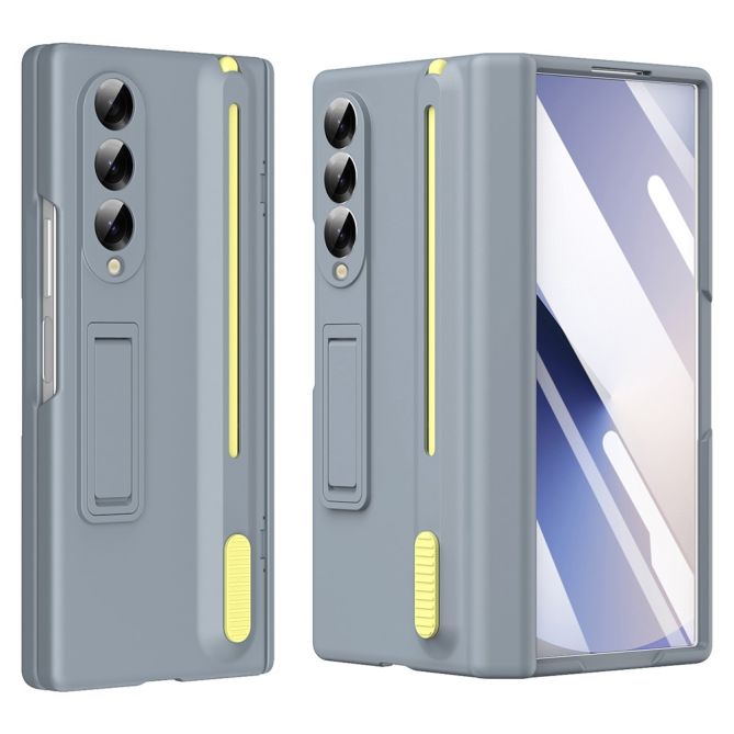 Coque Samsung Galaxy Z Fold 4 avec stylet, béquille et verre trempé
