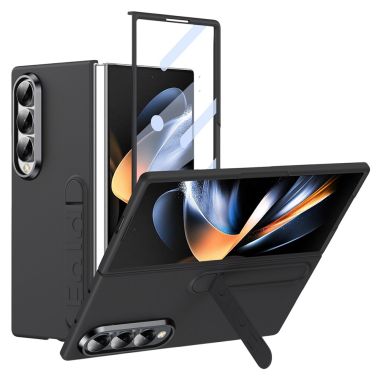 Coque Samsung Galaxy Z Fold 4 mat avec béquille et verre trempé inclus