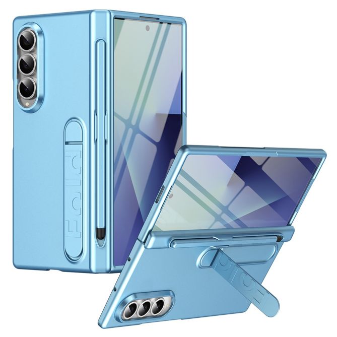 Coque Samsung Galaxy Z Fold 4 avec béquille, emplacement stylet et film protecteur