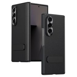 Coque Samsung Galaxy Z Fold 4 effet cuir avec béquille intégrée