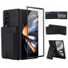 Coque Samsung Galaxy Z Fold4 portefeuille à support et verre trempé intégré