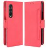 Multiple Card Slots Phone Case for Samsung Galaxy Z Fold4 5G, PU Leather Folio Flip Cover with Wallet / Stand
