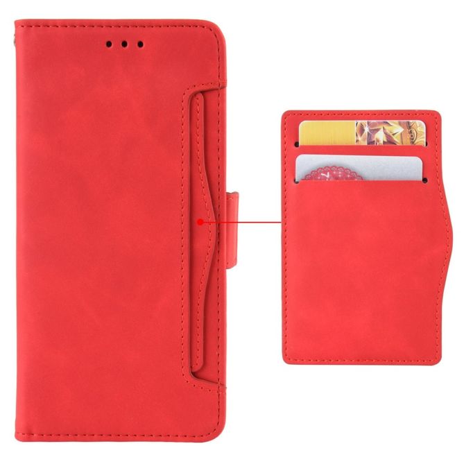 Multiple Card Slots Phone Case for Samsung Galaxy Z Fold4 5G, PU Leather Folio Flip Cover with Wallet / Stand