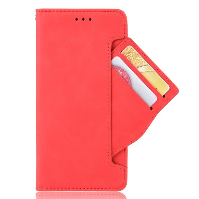 Multiple Card Slots Phone Case for Samsung Galaxy Z Fold4 5G, PU Leather Folio Flip Cover with Wallet / Stand