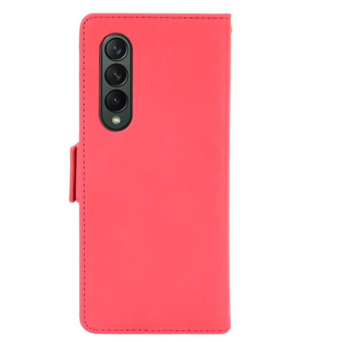 Multiple Card Slots Phone Case for Samsung Galaxy Z Fold4 5G, PU Leather Folio Flip Cover with Wallet / Stand