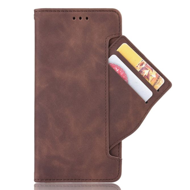 Multiple Card Slots Phone Case for Samsung Galaxy Z Fold4 5G, PU Leather Folio Flip Cover with Wallet / Stand