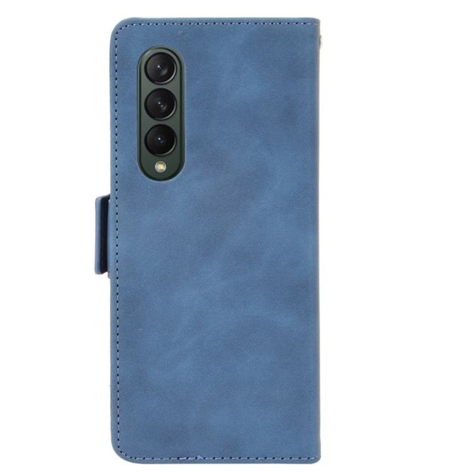 Multiple Card Slots Phone Case for Samsung Galaxy Z Fold4 5G, PU Leather Folio Flip Cover with Wallet / Stand