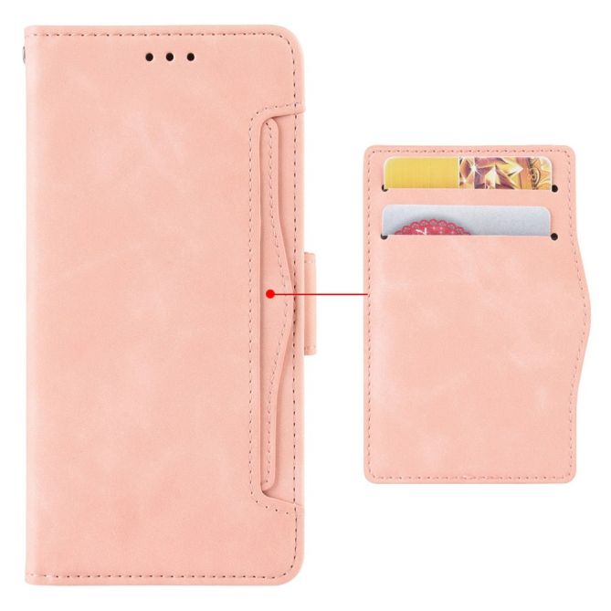 Multiple Card Slots Phone Case for Samsung Galaxy Z Fold4 5G, PU Leather Folio Flip Cover with Wallet / Stand