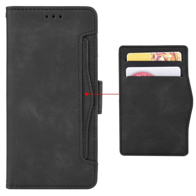 Multiple Card Slots Phone Case for Samsung Galaxy Z Fold4 5G, PU Leather Folio Flip Cover with Wallet / Stand