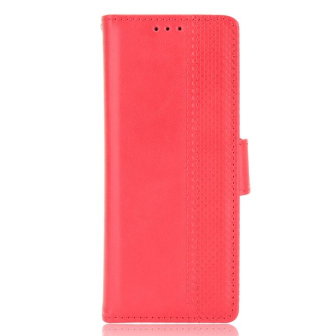 For Samsung Galaxy Z Fold4 5G Phone Case Side Magnetic Buckle Retro Style Wallet Leather Stand Phone Cover