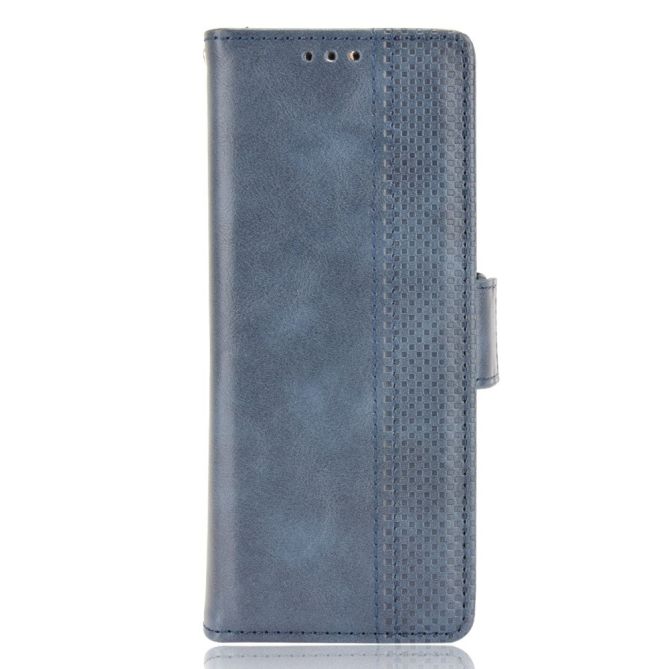 For Samsung Galaxy Z Fold4 5G Phone Case Side Magnetic Buckle Retro Style Wallet Leather Stand Phone Cover
