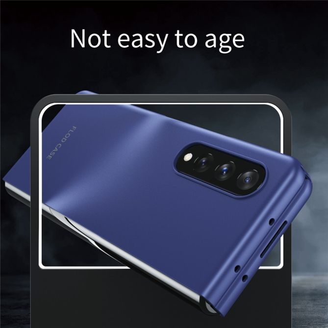 For Samsung Galaxy Z Fold4 5G Skin Touch Phone Case with Folding Design Hard PC Protective Cover