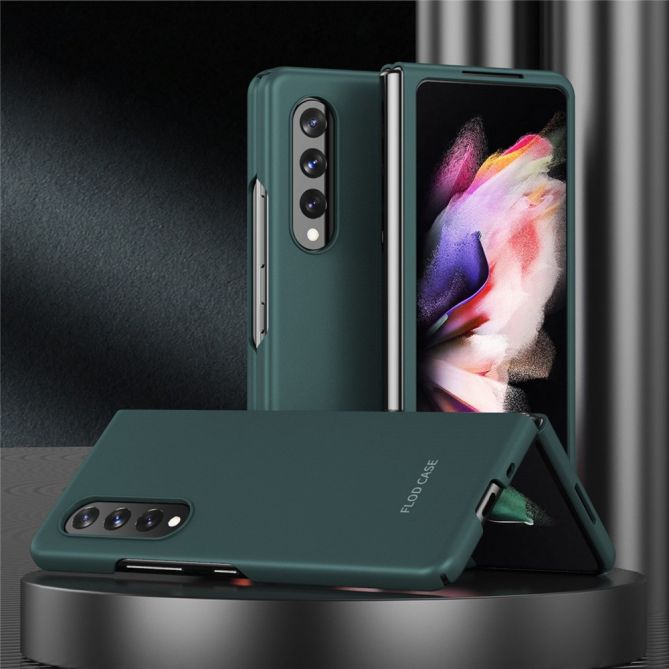 For Samsung Galaxy Z Fold4 5G Skin Touch Phone Case with Folding Design Hard PC Protective Cover