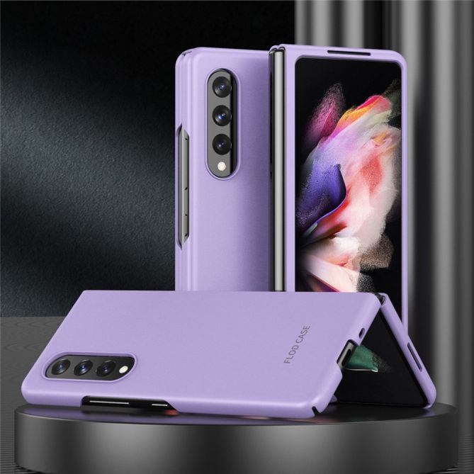 For Samsung Galaxy Z Fold4 5G Skin Touch Phone Case with Folding Design Hard PC Protective Cover