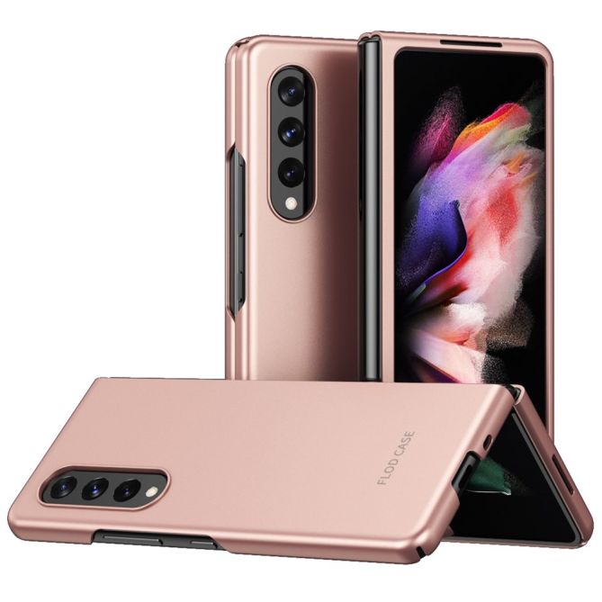 For Samsung Galaxy Z Fold4 5G Skin Touch Phone Case with Folding Design Hard PC Protective Cover