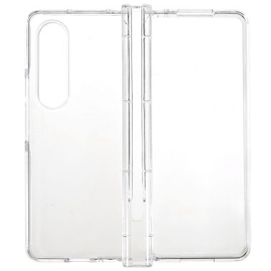 For Samsung Galaxy Z Fold4 5G Ultra Thin Folding Phone Protective Case Pen Slot Design Transparent Hard PC Anti