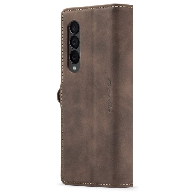 CASEME 013 Series for Samsung Galaxy Z Fold4 5G Shockproof PU Leather Wallet Case Magnetic Side Closure Stand Phone Cover