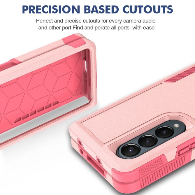 For Samsung Galaxy Z Fold4 5G Anti-scratch PC + TPU Folding Phone Case Drop-proof Back Cover