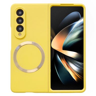 For Samsung Galaxy Z Fold4 5G Phone Cover Skin-touch Feeling Hard PC Case Magnetic Case