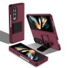 For Samsung Galaxy Z Fold4 5G Case Anti-Scratch Phone Cover Hard PC Case with Kickstand