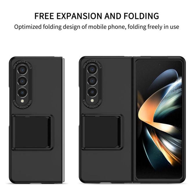 For Samsung Galaxy Z Fold4 5G Case Anti-Scratch Phone Cover Hard PC Case with Kickstand