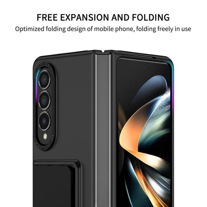 For Samsung Galaxy Z Fold4 5G Case Anti-Scratch Phone Cover Hard PC Case with Kickstand
