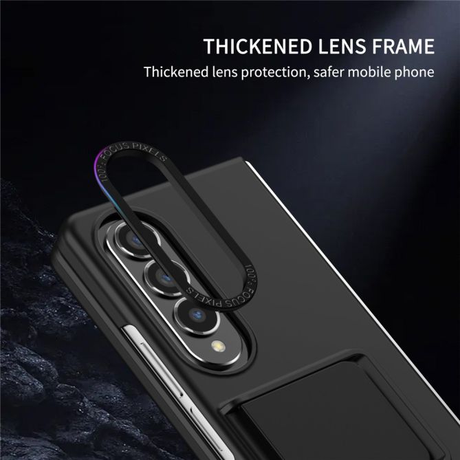 For Samsung Galaxy Z Fold4 5G Case Anti-Scratch Phone Cover Hard PC Case with Kickstand