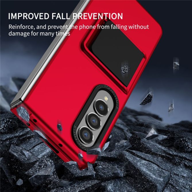 For Samsung Galaxy Z Fold4 5G Case Anti-Scratch Phone Cover Hard PC Case with Kickstand