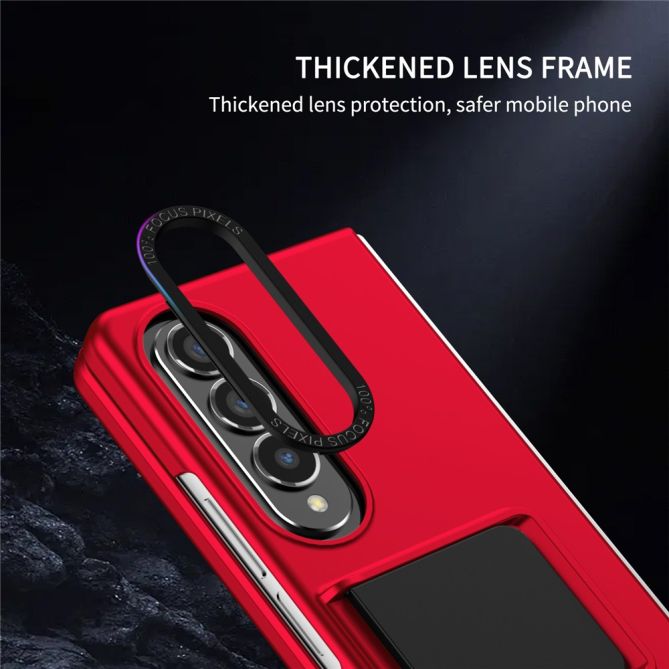 For Samsung Galaxy Z Fold4 5G Case Anti-Scratch Phone Cover Hard PC Case with Kickstand