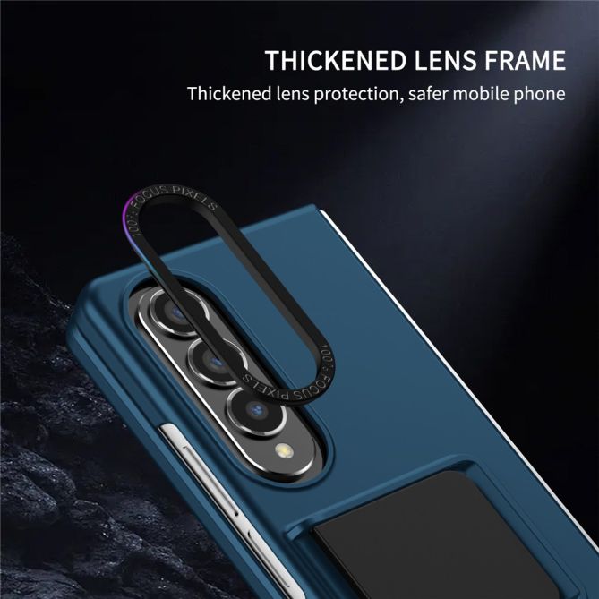 For Samsung Galaxy Z Fold4 5G Case Anti-Scratch Phone Cover Hard PC Case with Kickstand