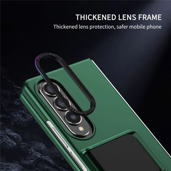 For Samsung Galaxy Z Fold4 5G Case Anti-Scratch Phone Cover Hard PC Case with Kickstand