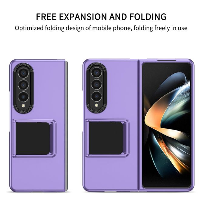 For Samsung Galaxy Z Fold4 5G Case Anti-Scratch Phone Cover Hard PC Case with Kickstand