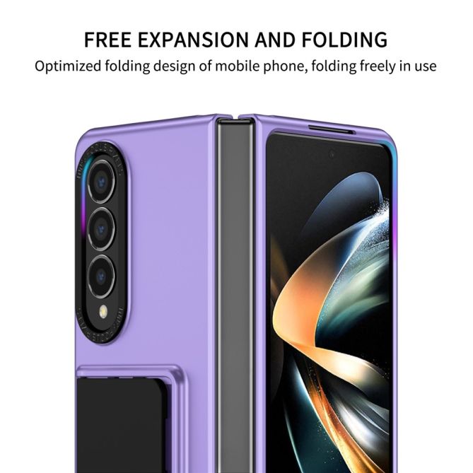 For Samsung Galaxy Z Fold4 5G Case Anti-Scratch Phone Cover Hard PC Case with Kickstand