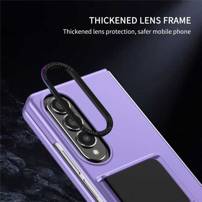 For Samsung Galaxy Z Fold4 5G Case Anti-Scratch Phone Cover Hard PC Case with Kickstand