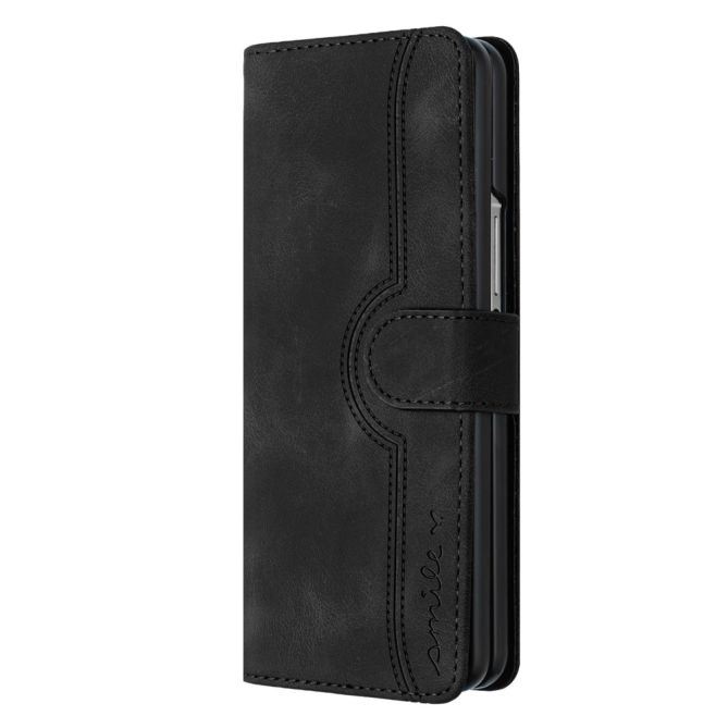 YX003 For Samsung Galaxy Z Fold4 5G PU Leather Wallet Folding Phone Case Imprinted Shockproof Cover