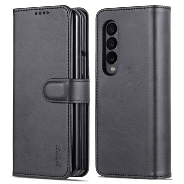 AZNS For Samsung Galaxy Z Fold4 5G Case PU Leather + PC Anti-scratch Wallet Phone Cover
