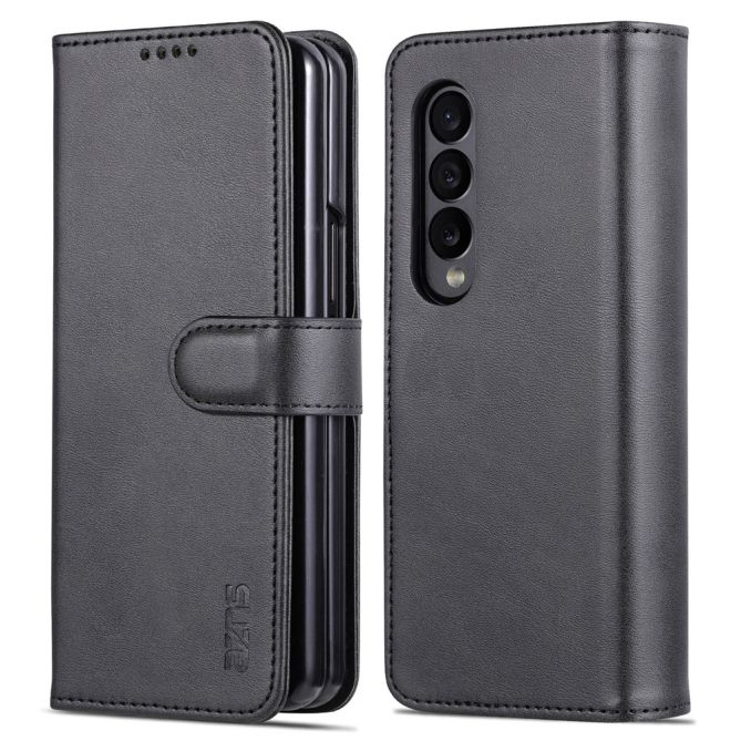 AZNS For Samsung Galaxy Z Fold4 5G Case PU Leather + PC Anti-scratch Wallet Phone Cover