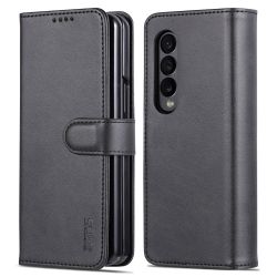 AZNS For Samsung Galaxy Z Fold4 5G Case PU Leather + PC Anti-scratch Wallet Phone Cover