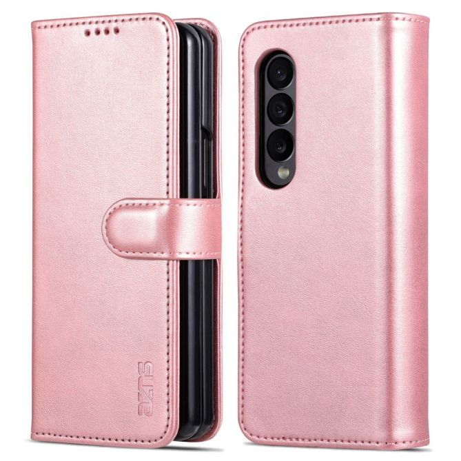 AZNS For Samsung Galaxy Z Fold4 5G Case PU Leather + PC Anti-scratch Wallet Phone Cover