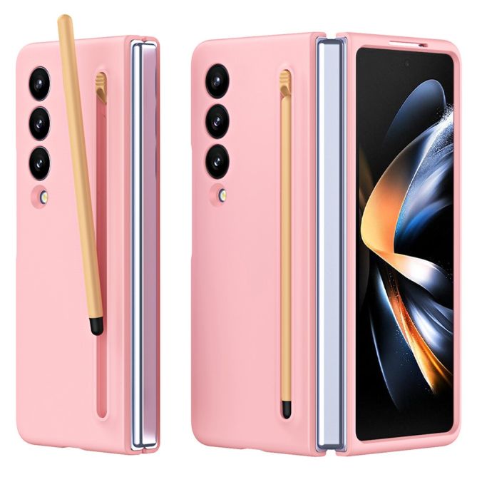For Samsung Galaxy Z Fold4 5G Case with Stylus Pen Rubberized PC Folding Phone Cover