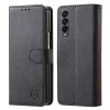 For Samsung Galaxy Z Fold4 5G Case PU Leather Shockproof Case Solid Color Wallet Phone Cover