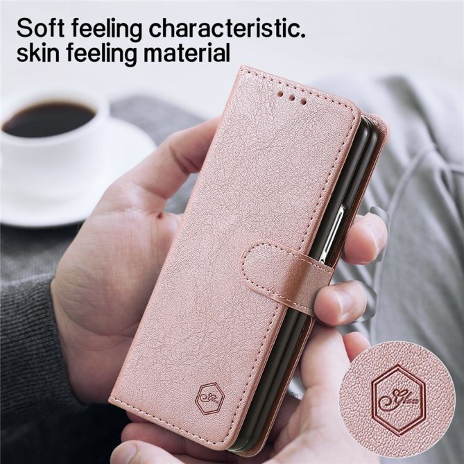 For Samsung Galaxy Z Fold4 5G Case PU Leather Shockproof Case Solid Color Wallet Phone Cover